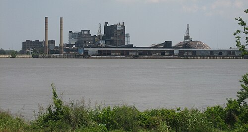 Sugar refinery in Arabi, Louisiana, United States