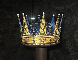 The coronet of a Swedish duke (always a Swedish prince).