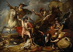 Alexander III of Scotland Rescued from the Fury of a Stag by Benjamin West, 1786