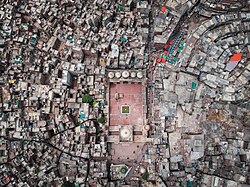 The area around the Wazir Khan Mosque exemplifies the Walled City's urban form