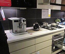 Kitchen furniture and appliances for sale in Ikea in Hong Kong
