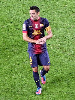 Xavi is the all-time most appearances maker in Catalan Derby's history with 32 in total.
