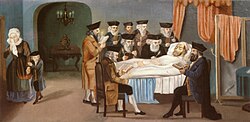 Prague's chevra kadisha, or burial society (oil, c. 1800)[159]