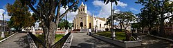 Panoramic view of Parque del Carmen, surrounding the Iglesia del Carmen (2012)