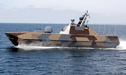A Norwegian Skjold-class fast missile boat