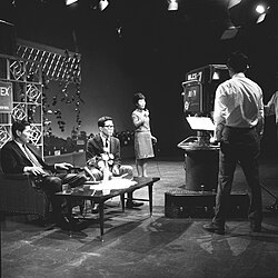 JBS-TV's camera and studio in May 1966