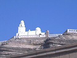 Al-Juyushi Mosque, Cairo, overlooking the city from the Muqattam Hills