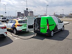 Yandex.Drive, the largest car sharing operator in Russia, uses mobile fuel trucks to refuel its vehicle fleet.[26]