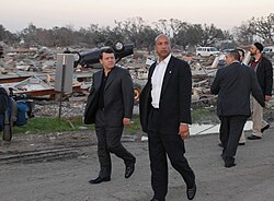 King Abdullah of Jordan with Mayor C. Ray Nagin