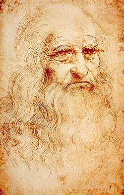 Leonardo da Vinci, a polymath of the High Renaissance who was active as a painter, draughtsman, engineer, scientist, theorist, sculptor, and architect[109]