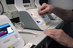 Nucleic acid testing conducted using an Abbott Laboratories ID Now device