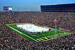 The Big Chill at the Big House was a collegiate ice hockey game played at Michigan Stadium in 2010. The game set the attendance record for ice hockey games.