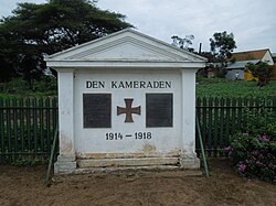 Memorial to the German soldiers killed during the campaign in Iringa, Tanzania