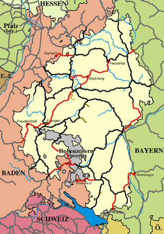Railway network in 1890