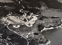St. David's Battery, Bermuda, completed in 1910, with two 9.2" and two 6" guns