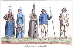 Traditional clothing of Icelanders in the early 19th century