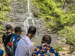 Owu waterfalls, visited by Nigerian undergraduates