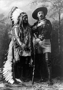 Sitting Bull and Buffalo Bill, taken while on tour in Montreal, 1885