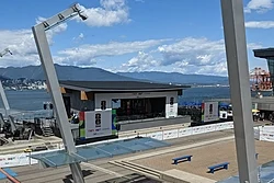 Bell Media broadcast studio located at Jack Poole Plaza in Vancouver. TSN was the primary broadcaster, while select matches were on CTV and Crave in Canada.