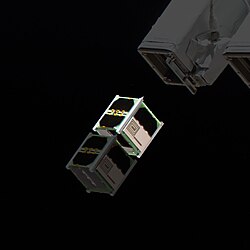 Nigeria EduSat-1, the first satellite built by Nigeria by the Federal University of Technology Akure