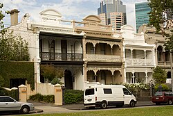 19th-century terrace houses are common in the inner suburbs.
