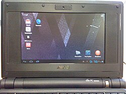Android-x86 running on an ASUS Eee PC netbook