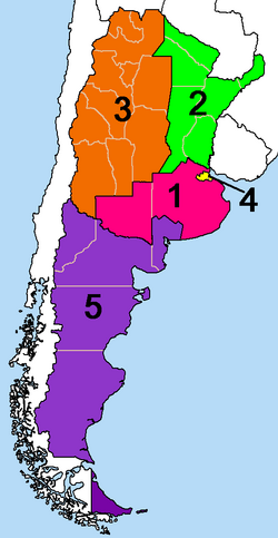 Military zones of Argentina, 1975–1983
