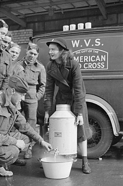Women of the Women's Voluntary Service run a Mobile Canteen in London, 1941