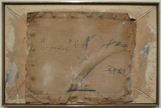 Canvas Burned to Matter by Antoni Tàpies, c. 1960, Honolulu Museum of Art