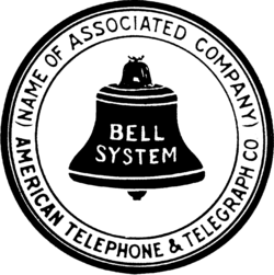 Logo style of Bell System affiliated companies from 1921 to 1939