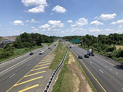 The east-west Interstate 195 (Central Jersey Expressway) is the largest highway providing access to local roads in Robbinsville.