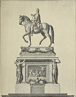 Design by Edmé Bouchardon for statue of the King on Place Louis XV