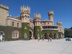 Bengaluru Palace, built in 1887 in Tudor architectural style was modelled on Windsor Castle in England.[36]