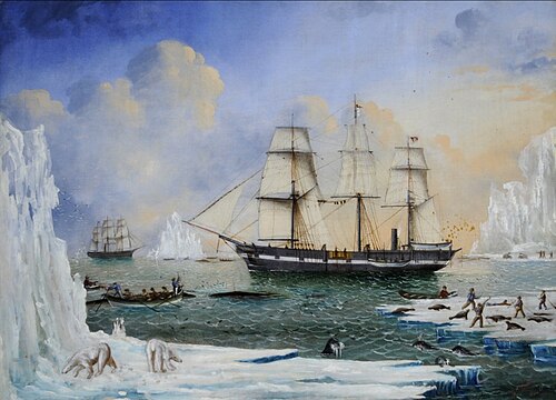 Diana and Chase in the Arctic, c. 1857; more detail is visible at the University of York History of Art Research Portal.