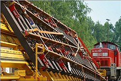 Transport of switches by rail creates problems as they are long and wide.