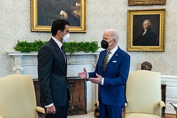 Sheikh Tamim meets with President Joe Biden, 31 January 2022