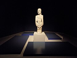 Urfa Man, Pre-Pottery Neolithic, c. 9000 BC. Şanlıurfa Museum.[22]