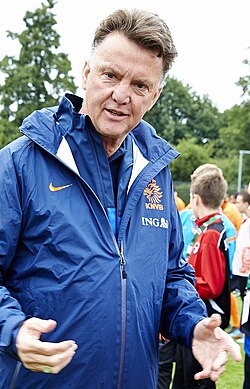 Van Gaal with the Dutch national team in 2013
