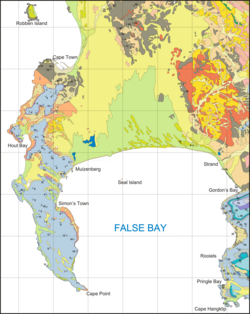 Geological map of the Cape Peninsula and False Bay