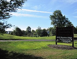 Golf course in the Concordia neighborhood, one of many age-restricted communities with greenways in Monroe Township