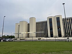 The current Houston Chronicle headquarters, formerly the Houston Post headquarters