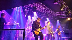 Electric Six performing in Edinburgh in November 2023 as part of the Fire 20th Anniversary Tour.