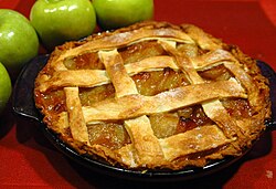 An apple pie