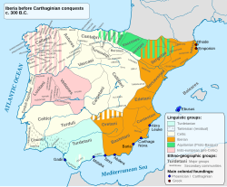 Ethnology of the Iberian Peninsula c. 300 BC