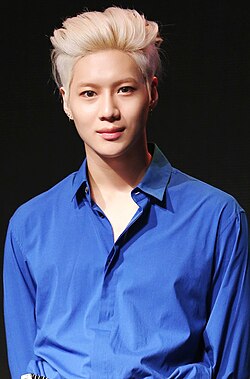 Taemin at the showcase for his first full album Press It in May 2016