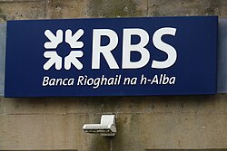 Royal Bank of Scotland sign in Portree