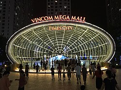 A shopping center in Hanoi owned by Vingroup.