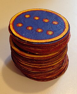 Playing cards from Puri, Odisha, India, made with the traditional pattachitra technique.