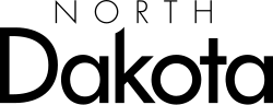 Logo for the State of North Dakota.