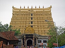 The Padmanabhaswamy Temple is a significant temple of the Hindu god Vishnu in Thiruvananthapuram, India.
